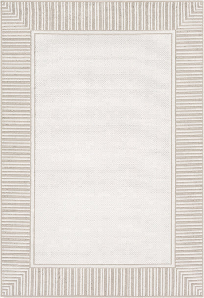 Surya Alfresco ALF-9681 Taupe Cottage Machine Woven Rug