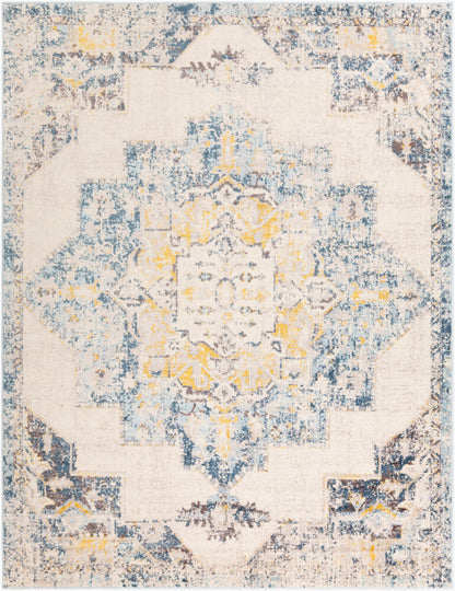 Surya Ankara AKR-2309 Ice Blue Traditional Machine Woven Rug