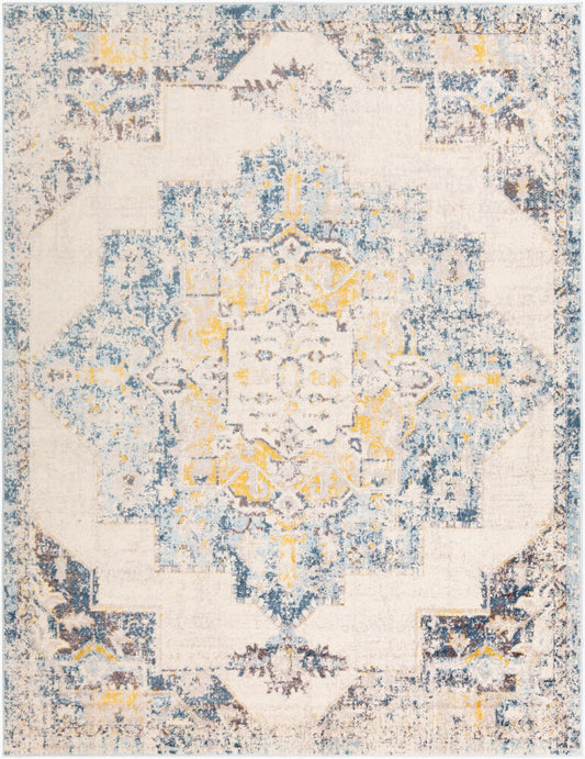Surya Ankara AKR-2309 Ice Blue Traditional Machine Woven Rug