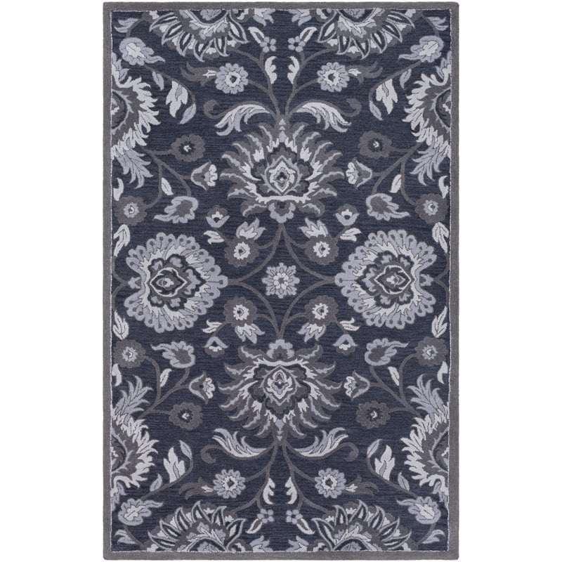 Surya Caesar CAE-1191 Ink Blue Traditional Hand Tufted Rug