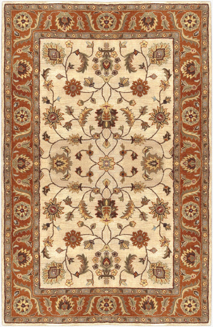 Surya Crowne CRN-6004 Beige Traditional Hand Tufted Rug