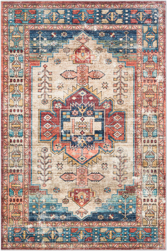Surya Erin ERN-2301 Deep Teal Traditional Machine Woven Rug