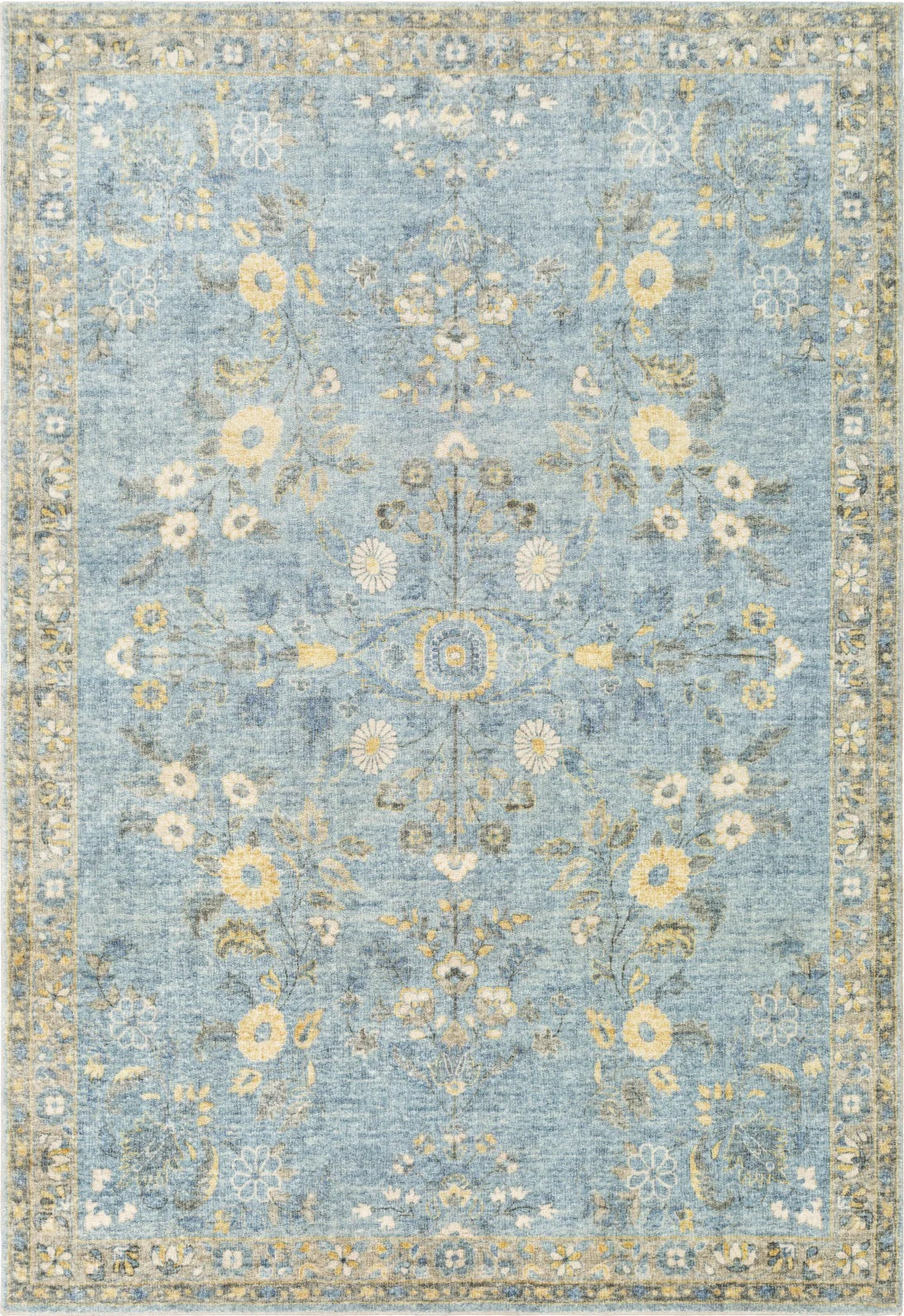Surya Erin ERN-2311 Denim Traditional Machine Woven Rug