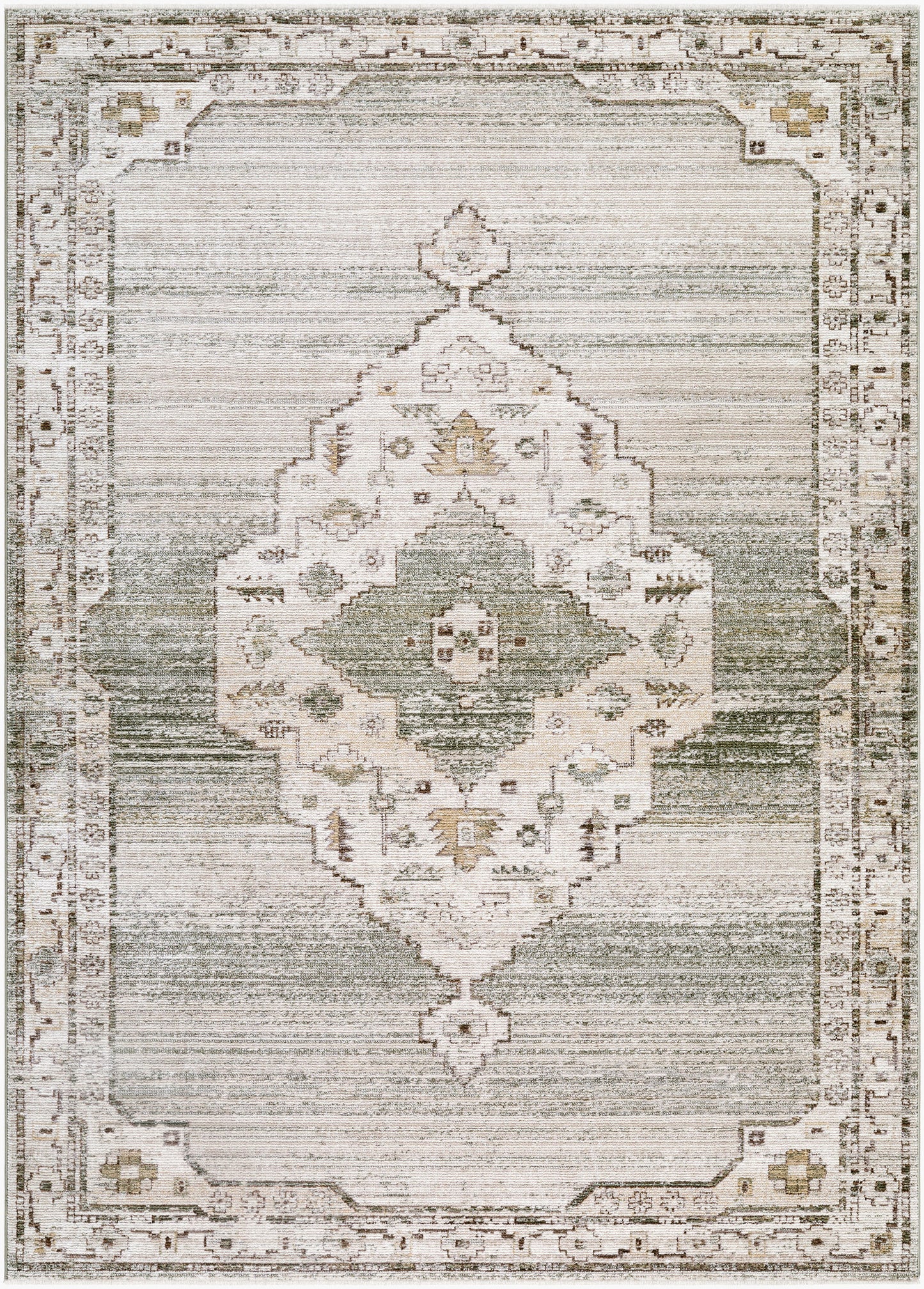 Surya Fifth Avenue FIF-2303 Light Gray Off White Traditional Machine Woven Rug
