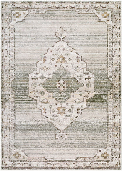Surya Fifth Avenue FIF-2303 Light Gray Off White Traditional Machine Woven Rug