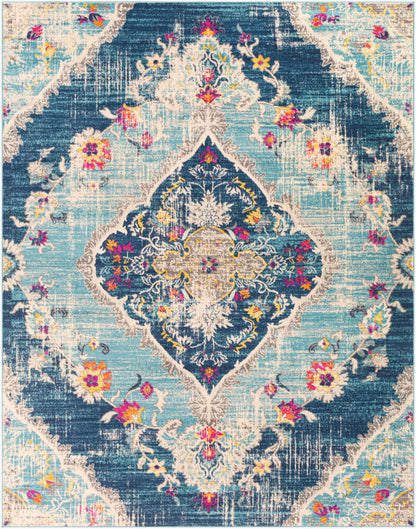 Surya Floransa FSA-2300 Light Blue Traditional Machine Woven Rug