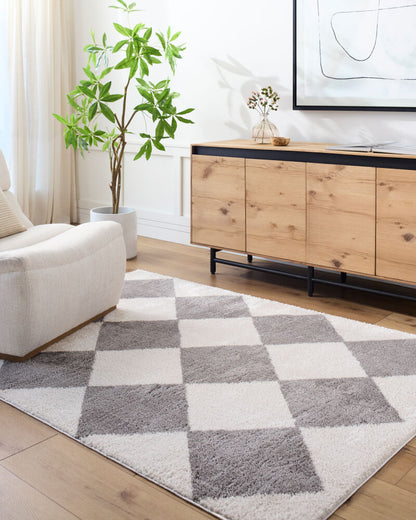 Surya Fossay Shag FSG-2326 Light Beige Modern Machine Woven Rug