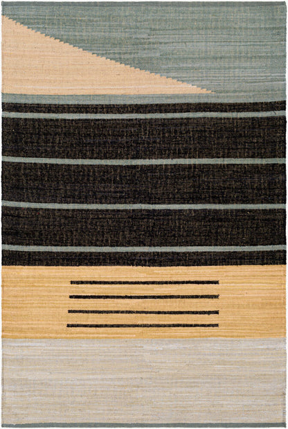 Surya Fulham FHM-2301 Black Modern Hand Woven Rug