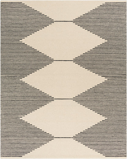 Surya Granada GND-2331 Black Cream Modern Hand Tufted Rug