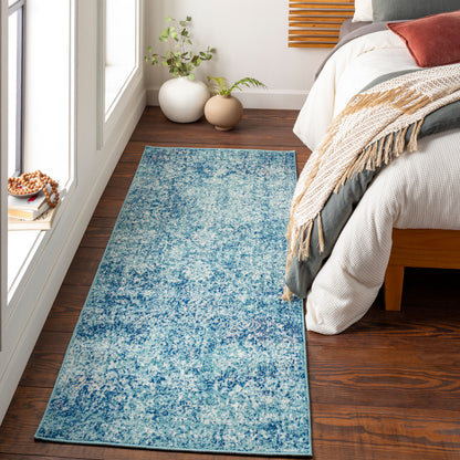 Surya Harput HAP-1023 Teal Traditional Machine Woven Rug
