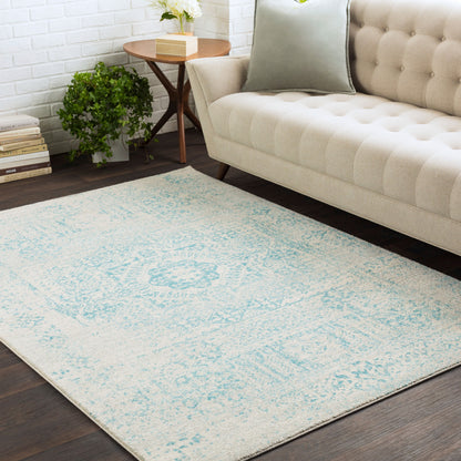 Surya Harput HAP-1026 Teal Traditional Machine Woven Rug