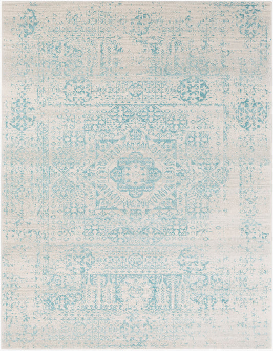 Surya Harput HAP-1026 Teal Traditional Machine Woven Rug