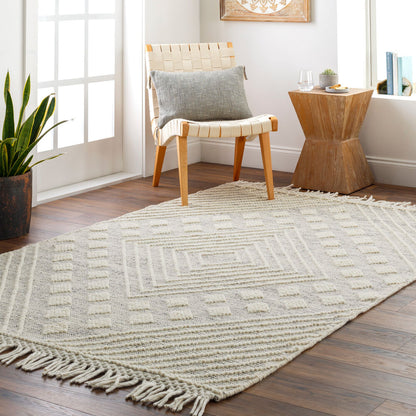 Surya Hemingway HMG-2306 Ivory Cottage Hand Woven Rug