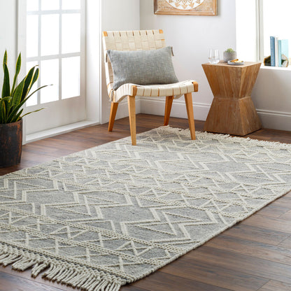 Surya Hemingway HMG-2307 Ivory Cottage Hand Woven Rug
