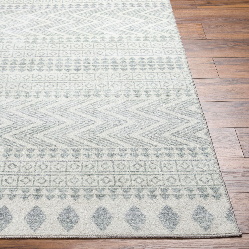Surya Hera HRH-2300 White Global Machine Woven Rug