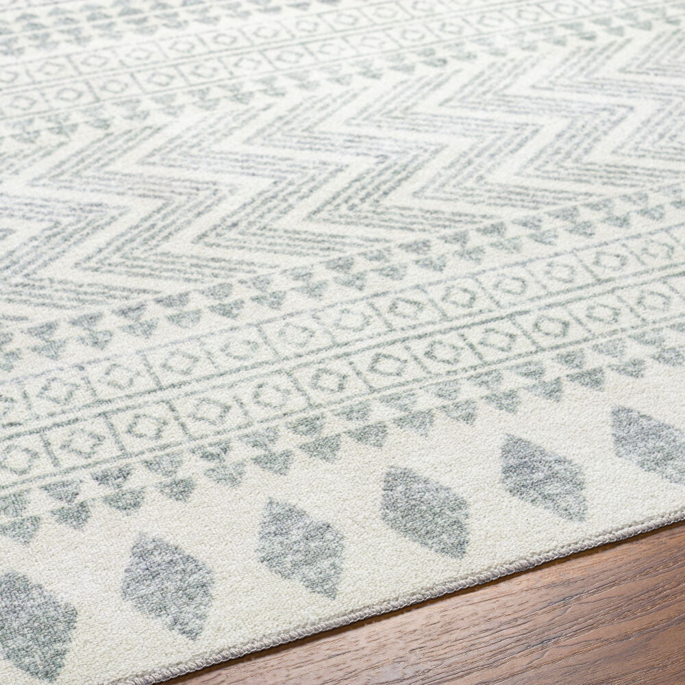 Surya Hera HRH-2300 White Global Machine Woven Rug