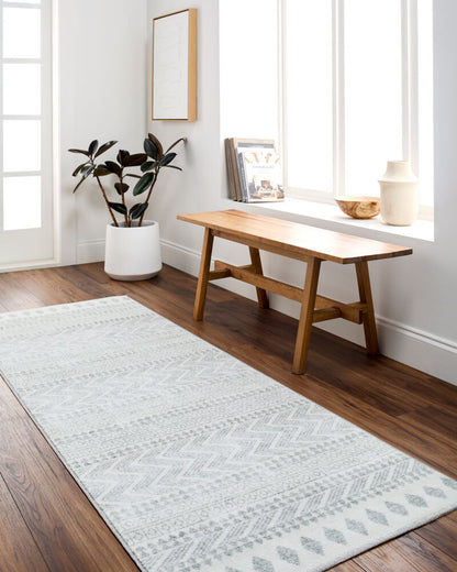 Surya Hera HRH-2300 White Global Machine Woven Rug