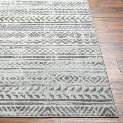 Surya Hera HRH-2301 Medium Gray Global Machine Woven Rug