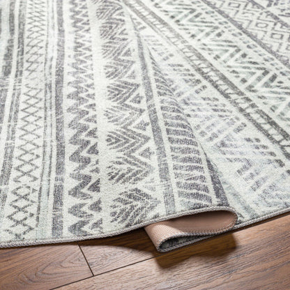 Surya Hera HRH-2301 Medium Gray Global Machine Woven Rug