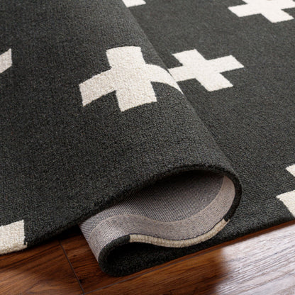 Surya Hilda HDA-2391 Black Modern Hand Tufted Rug