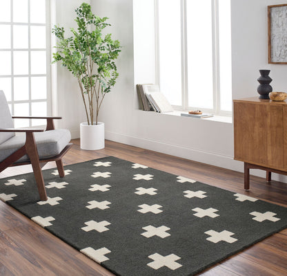 Surya Hilda HDA-2391 Black Modern Hand Tufted Rug