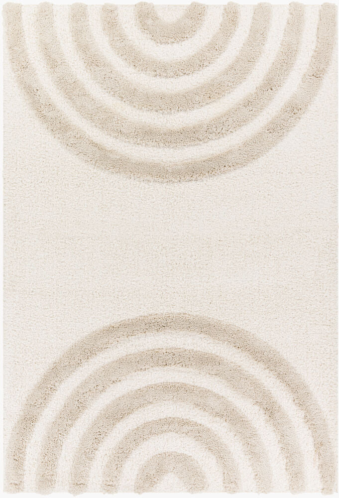 Surya Hudson Shag HDS-2308 Cream Modern Machine Woven Rug