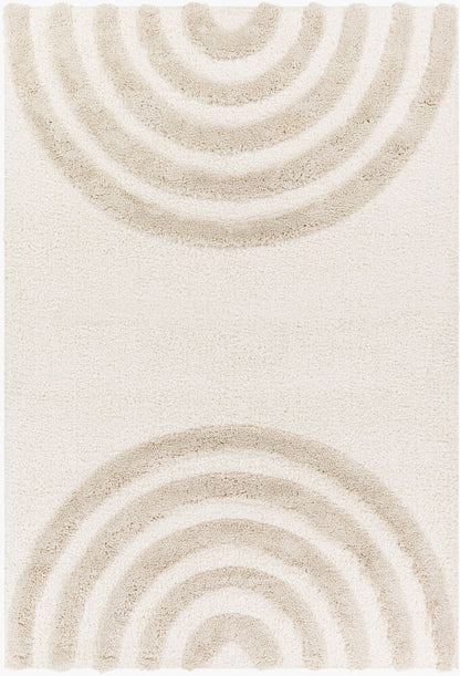 Surya Hudson Shag HDS-2308 Cream Modern Machine Woven Rug
