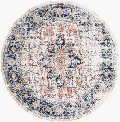 Surya Huntington Beach HTB-2300 Navy Traditional Machine Woven Rug