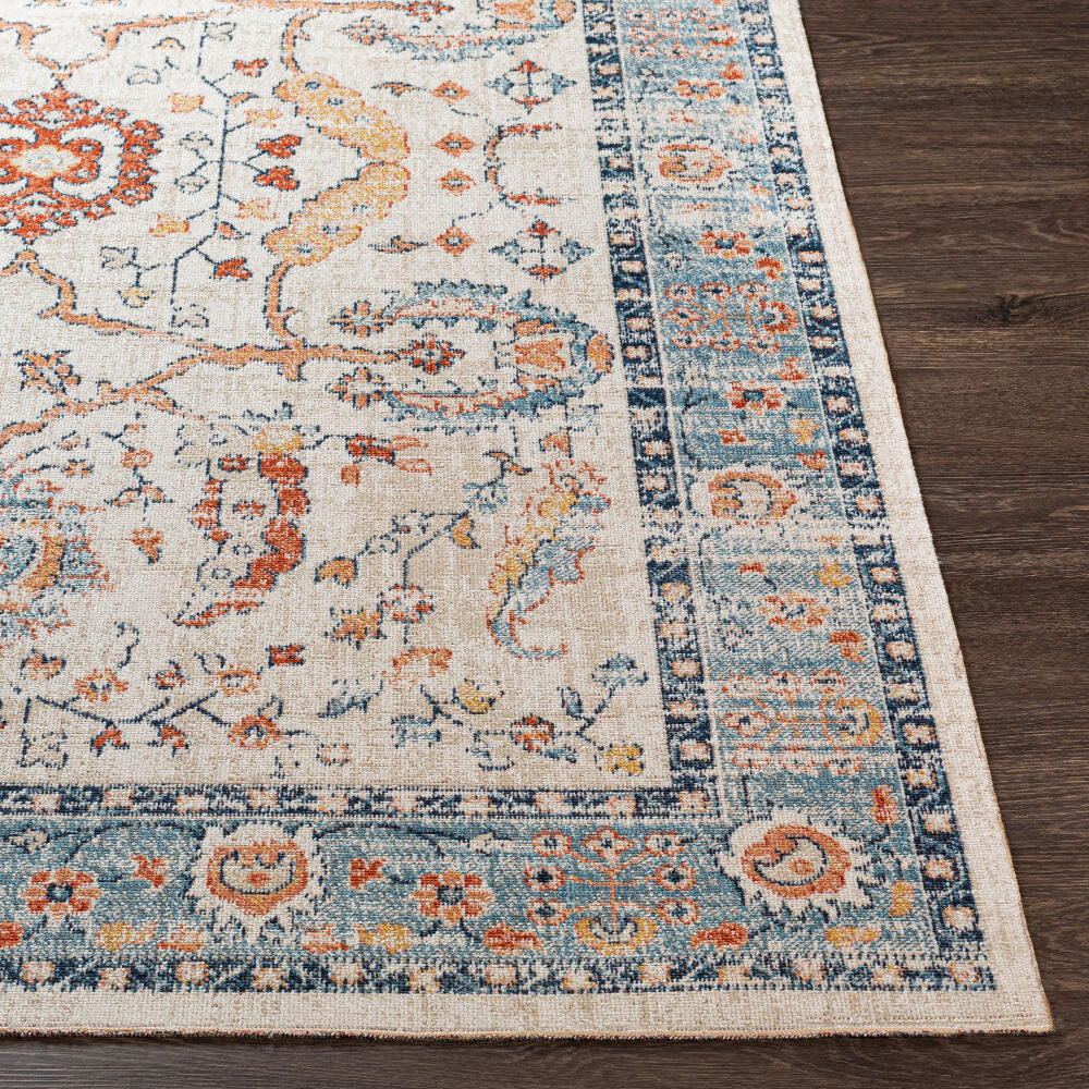 Surya Huntington Beach HTB-2301 Rust Traditional Machine Woven Rug