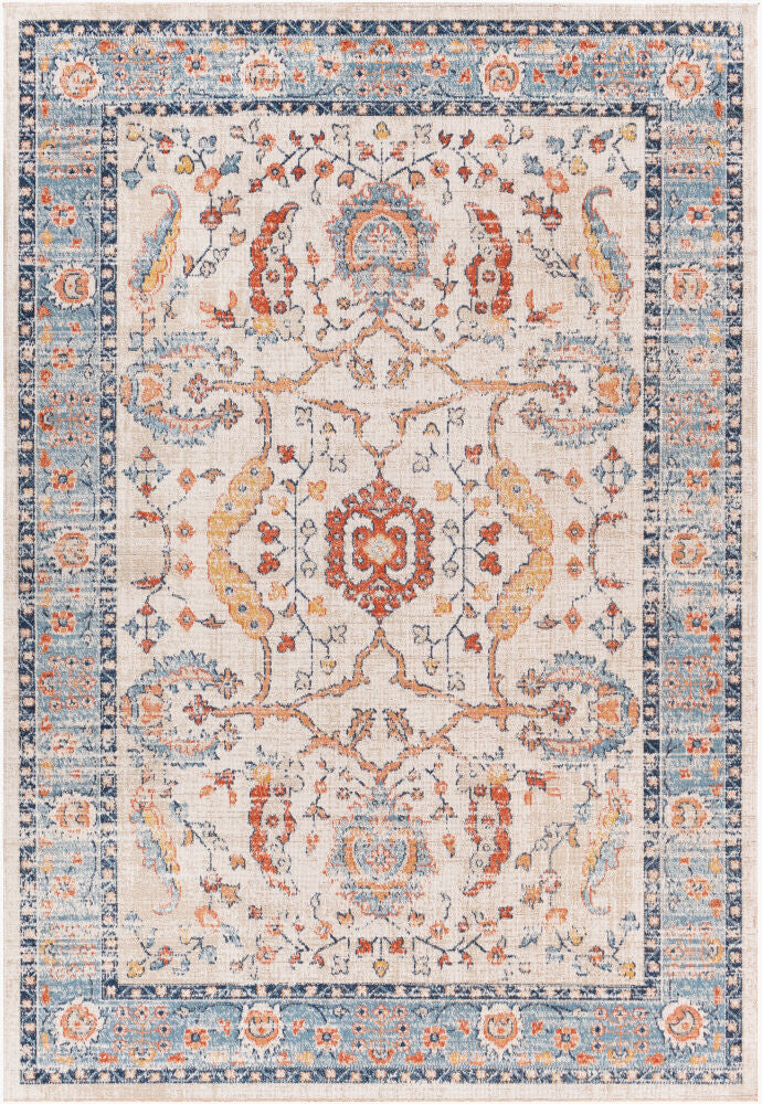 Surya Huntington Beach HTB-2301 Rust Traditional Machine Woven Rug