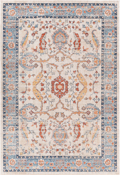 Surya Huntington Beach HTB-2301 Rust Traditional Machine Woven Rug