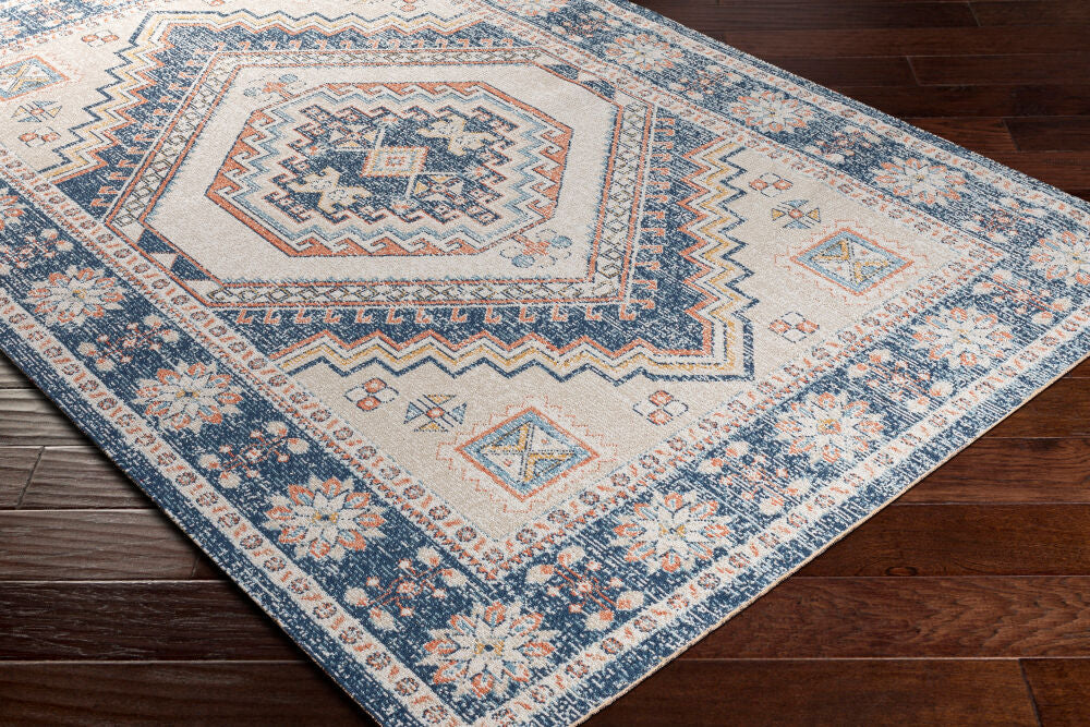 Surya Huntington Beach HTB-2308 Navy Global Machine Woven Rug