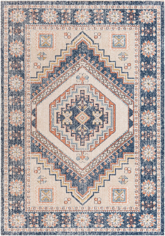 Surya Huntington Beach HTB-2308 Navy Global Machine Woven Rug