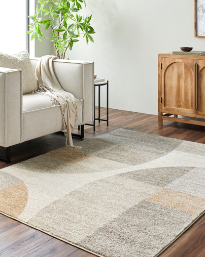 Surya Hyde Park HYP-2302 Light Brown Modern Machine Woven Rug