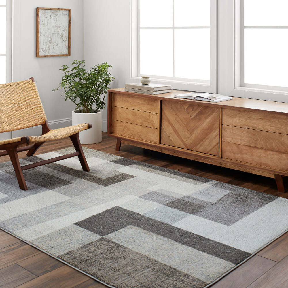 Surya Hyde Park HYP-2303 Cream Modern Machine Woven Rug