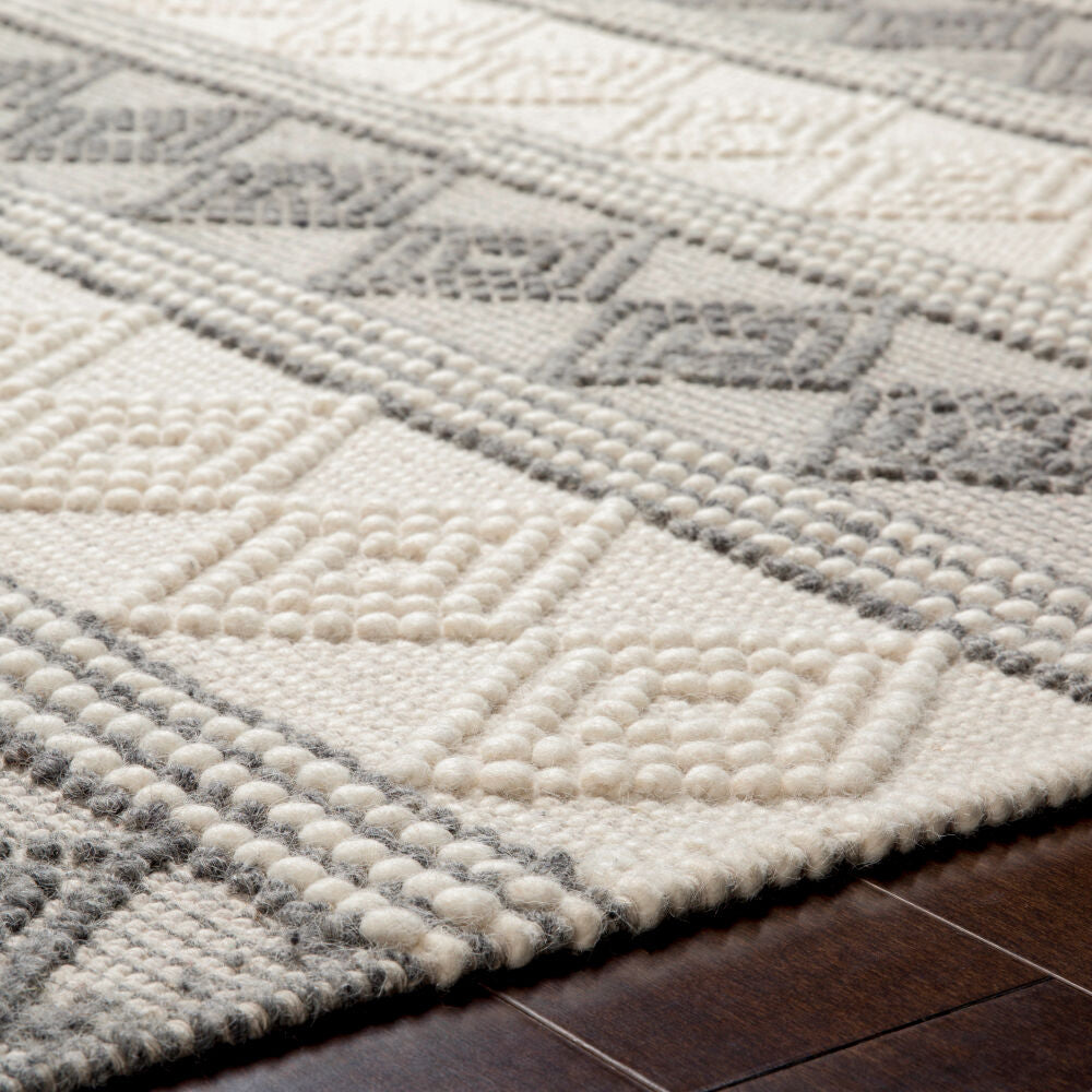 Surya Hygge HYG-2300 Charcoal Cottage Hand Woven Rug