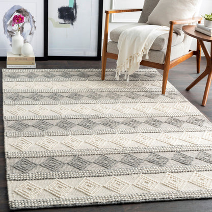 Surya Hygge HYG-2300 Charcoal Cottage Hand Woven Rug