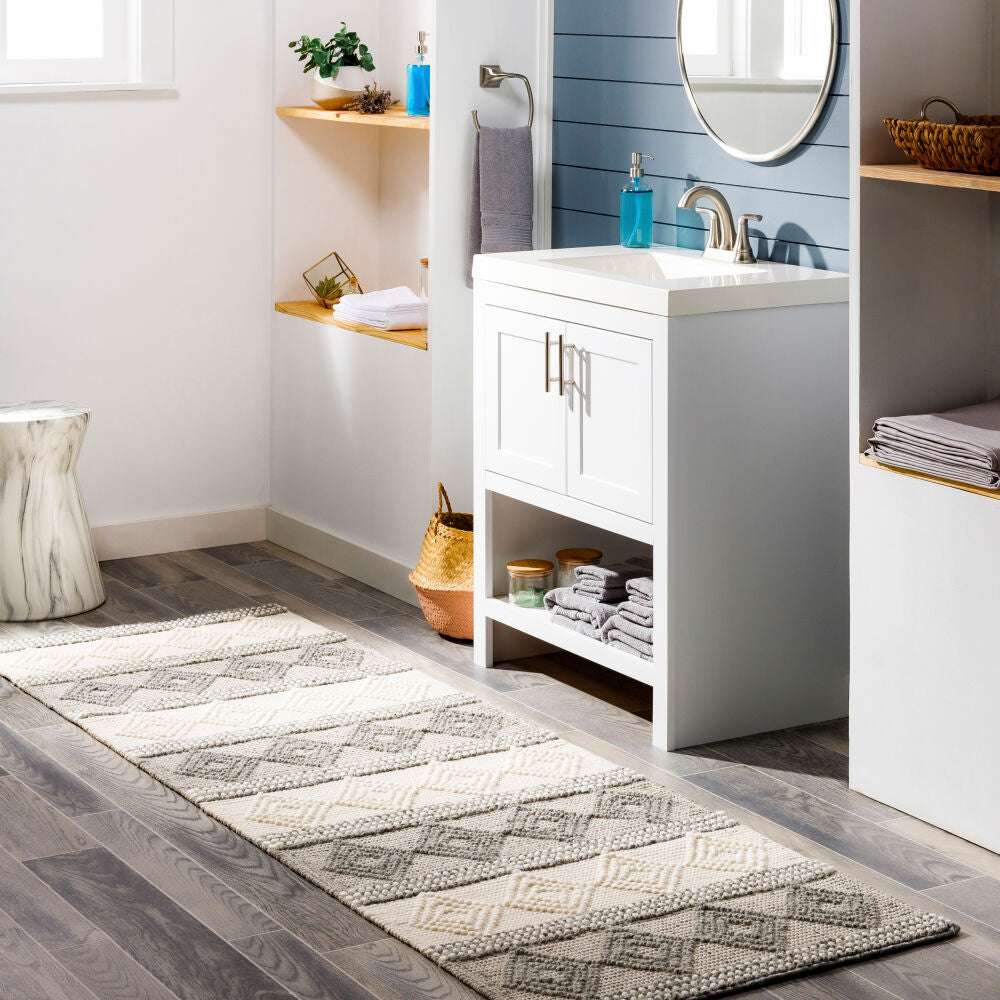 Surya Hygge HYG-2300 Charcoal Cottage Hand Woven Rug