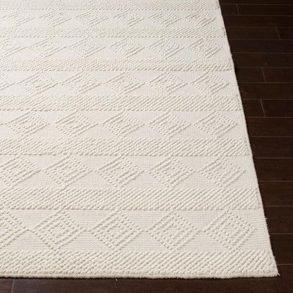 Surya Hygge HYG-2302 White Cottage Hand Woven Rug