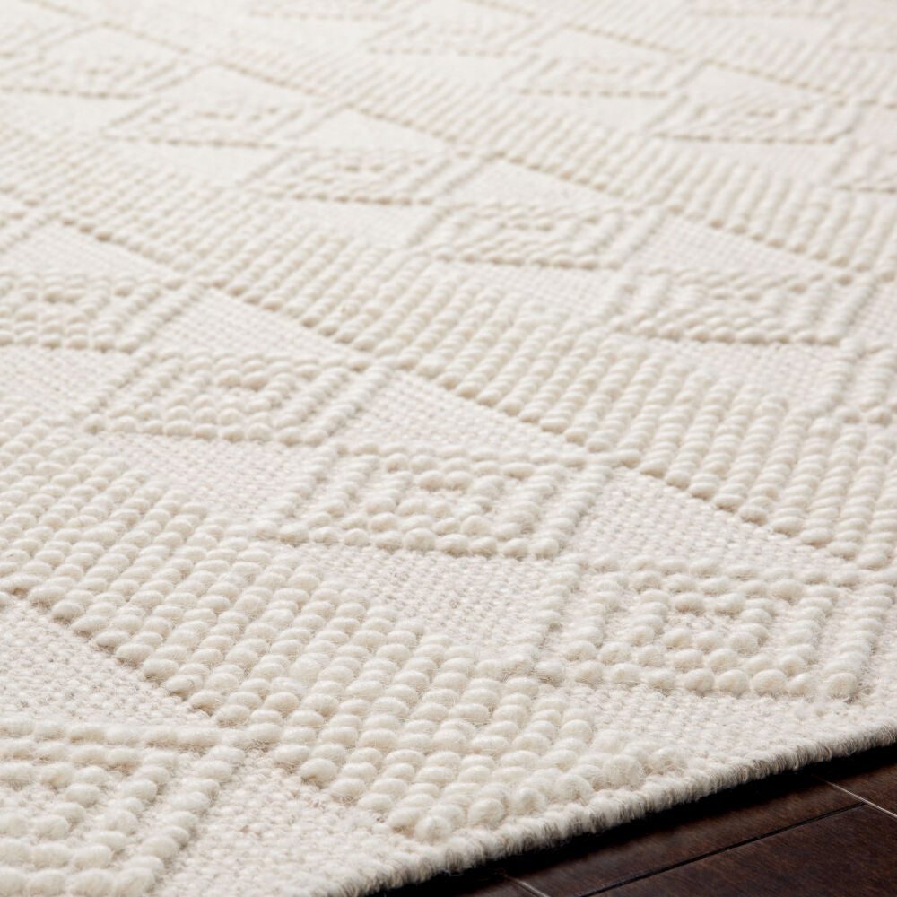 Surya Hygge HYG-2302 White Cottage Hand Woven Rug