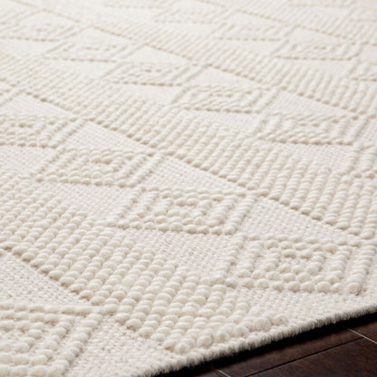 Surya Hygge HYG-2302 White Cottage Hand Woven Rug