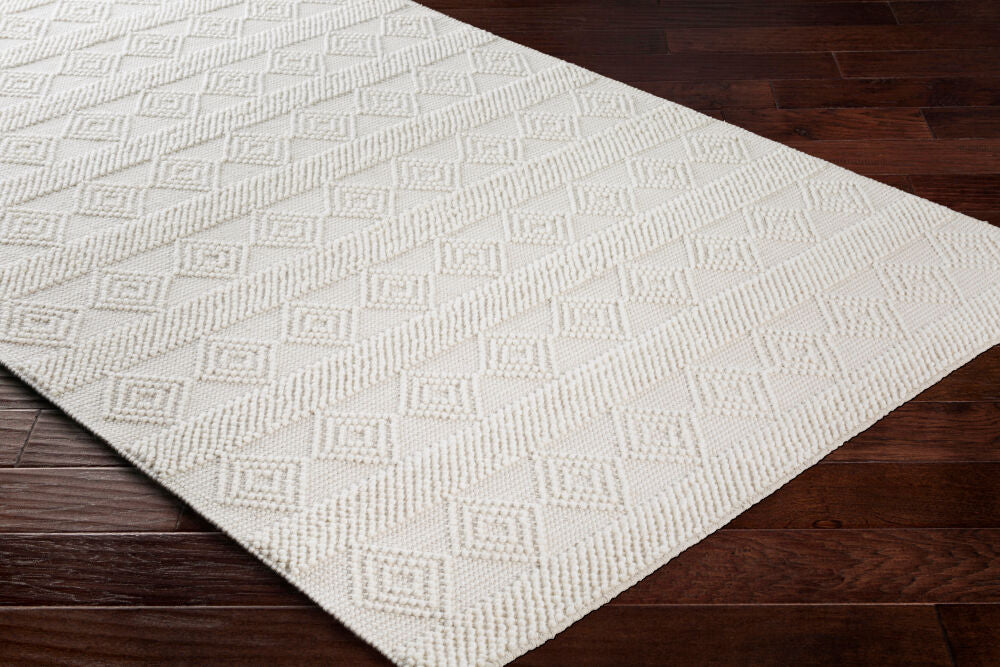 Surya Hygge HYG-2302 White Cottage Hand Woven Rug