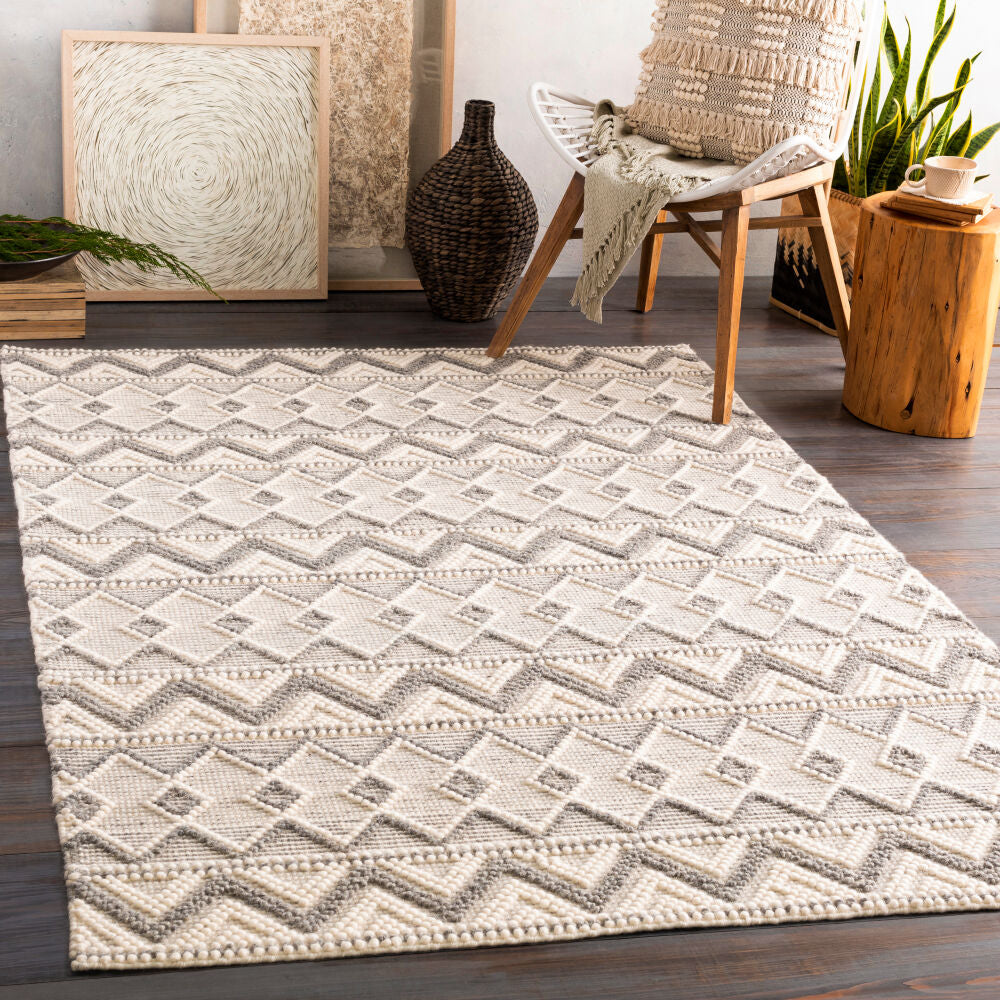 Surya Hygge HYG-2304 Cream Global Hand Woven Rug