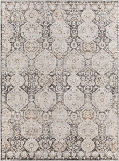 Surya Indigo IGO-2307 Black Traditional Machine Woven Rug