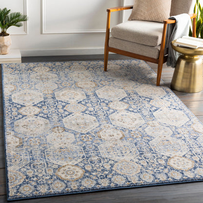 Surya Indigo IGO-2309 Navy Traditional Machine Woven Rug