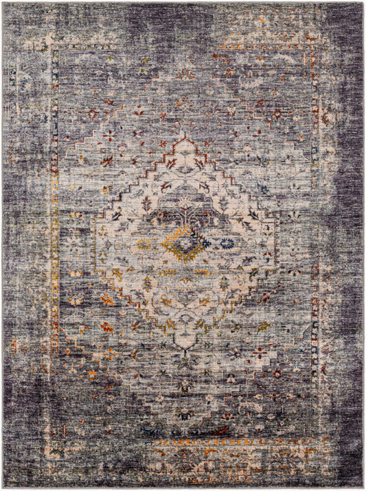 Surya Jefferson JFS-2307 Dark Purple Traditional Machine Woven Rug