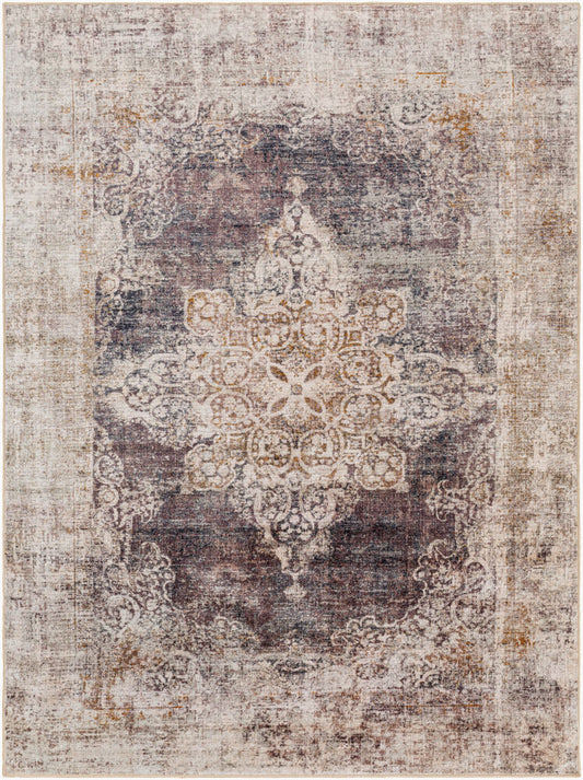 Surya Jefferson JFS-2312 Dark Purple Traditional Machine Woven Rug