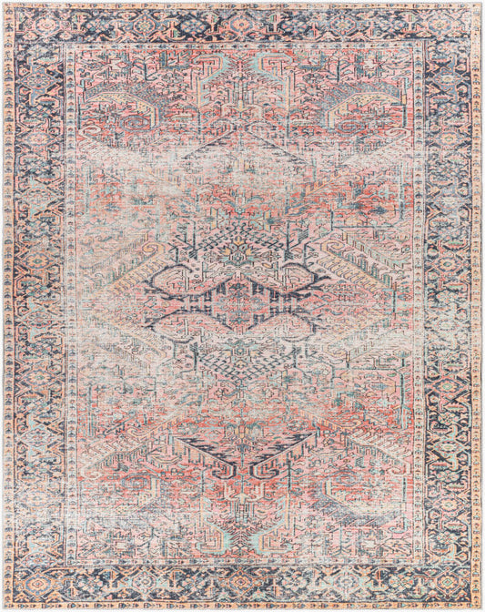 Surya Kemer KMR-2303 Dusty Coral Traditional Machine Woven Rug