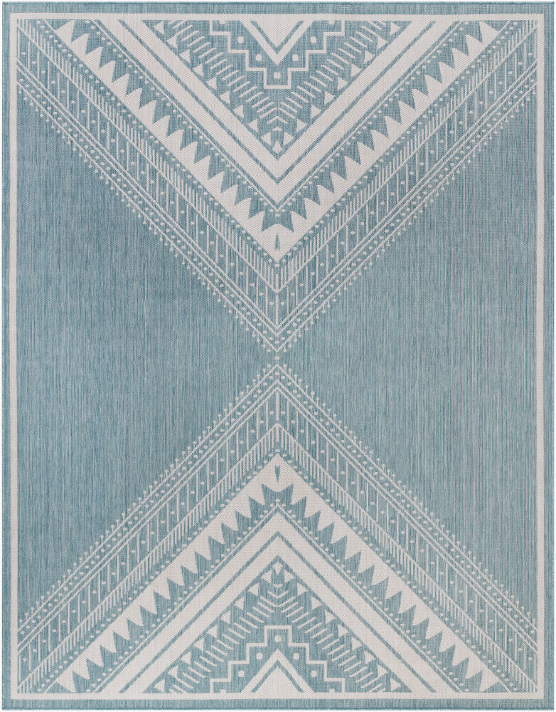 Surya Long Beach LBH-2339 Aqua Global Machine Woven Rug