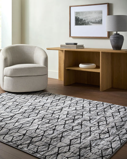 Surya Lustro LSR-2333 Gray Modern Machine Woven Rug